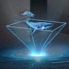 Creative Pyramid Hologram Projector Plastic Projection Video Stand Holographic Projector  Gifts