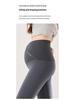High-Waisted Fleece Lined Maternity Yoga Pants with Belly Support