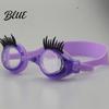 PC Lenses Goggles Kids Swim with Eyelashes Waterproof No Leakage Anti-Fog UV Adjustable Headband Protection Clear Lens Boys Girls Silicone Swimming