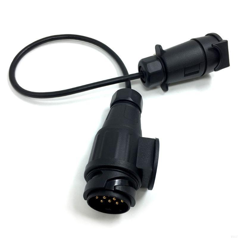 W91F Truck Towing Connector Adapter 7 Pin To 13 Pin Plug for Car Trailer Towing 12V