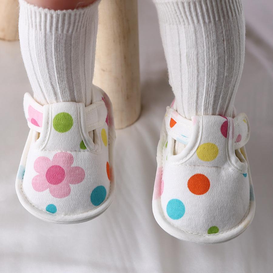 Newborn 2024Spring New Soft Sole Baby Shoes Prewalker Flat Soles Baby Cloth Shoes Fashionable Cute Single Shoes Flats Kids Shoes