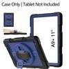 360 Rotating Tablet Case A9 Plus A11 Shockproof Anti-Slip Silicone Cover With Stand Magnetic Full Protection