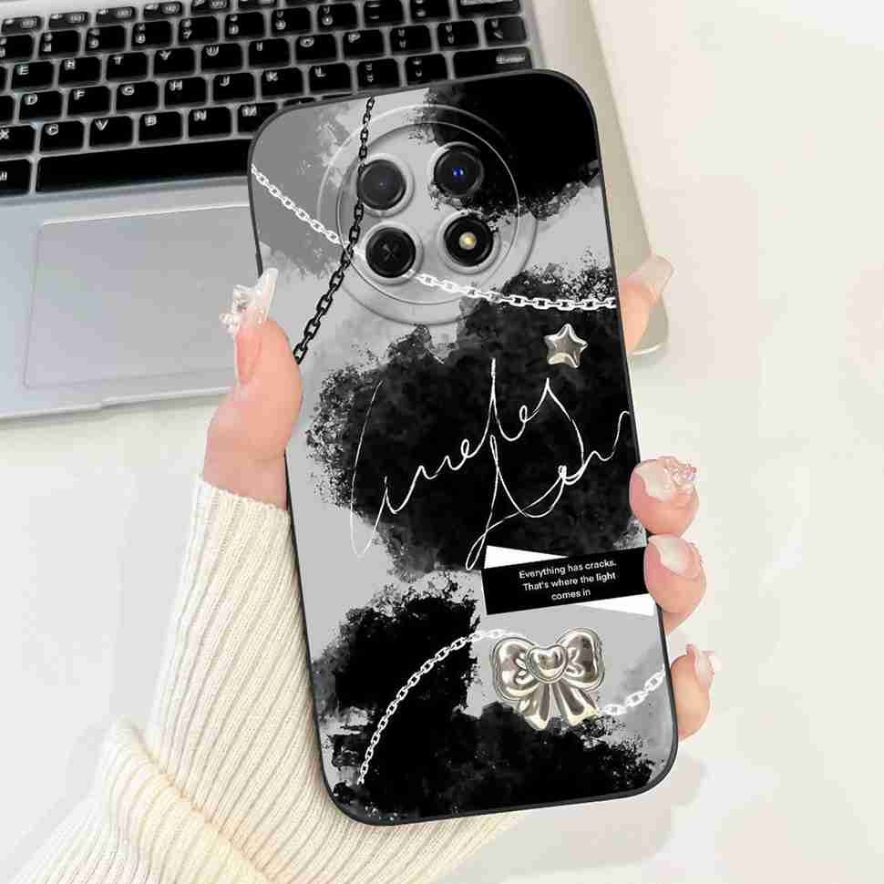 Für Huawei nova Y91 Hülle STG-LX1 Niedliches Cartoon-Kaninchen Weiche Silikonhülle Für Huawei Enjoy 60X STG-AL00 6,95" Schmetterlingsschale