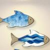 3 Pcs Vintage Beach Wall Decor Nautical Wooden Fish Wall Art Coastal Theme