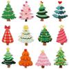 Classic Christmas Tree Embroidery Cloth Sticker Cartoon Star Christmas Tree Patch Sticker Clothes Decoration Computer Embroidery Stamp Ironing