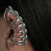 Metal Devil Horns Hair Clip Y2K Vintage Elf Ear Clip for Women Man Goth Punk Rock Design Cool Ear Cuff Party Costume Accessories