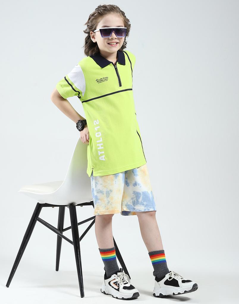 Monte Carlo Boys Solid Collar Neck Tshirt
