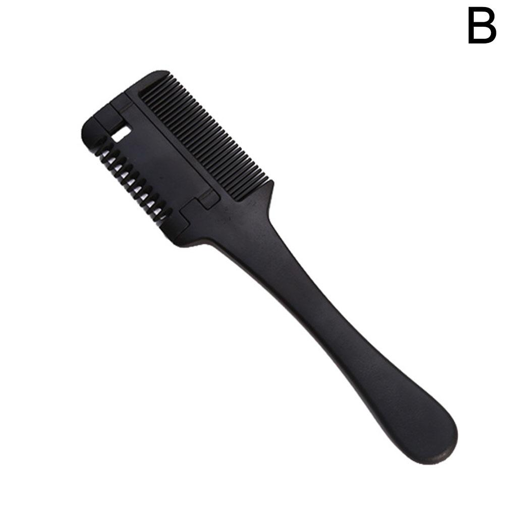 Hair Cutting Comb Shaving Hair Brushes with Razor Blades Hair Trimmer Cutting Thinning Tools Barbershop Hair Salon Styling Tools