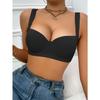 Wide Strap Back Closure Full Coverage Bra Plus Size Support Underwire Bra