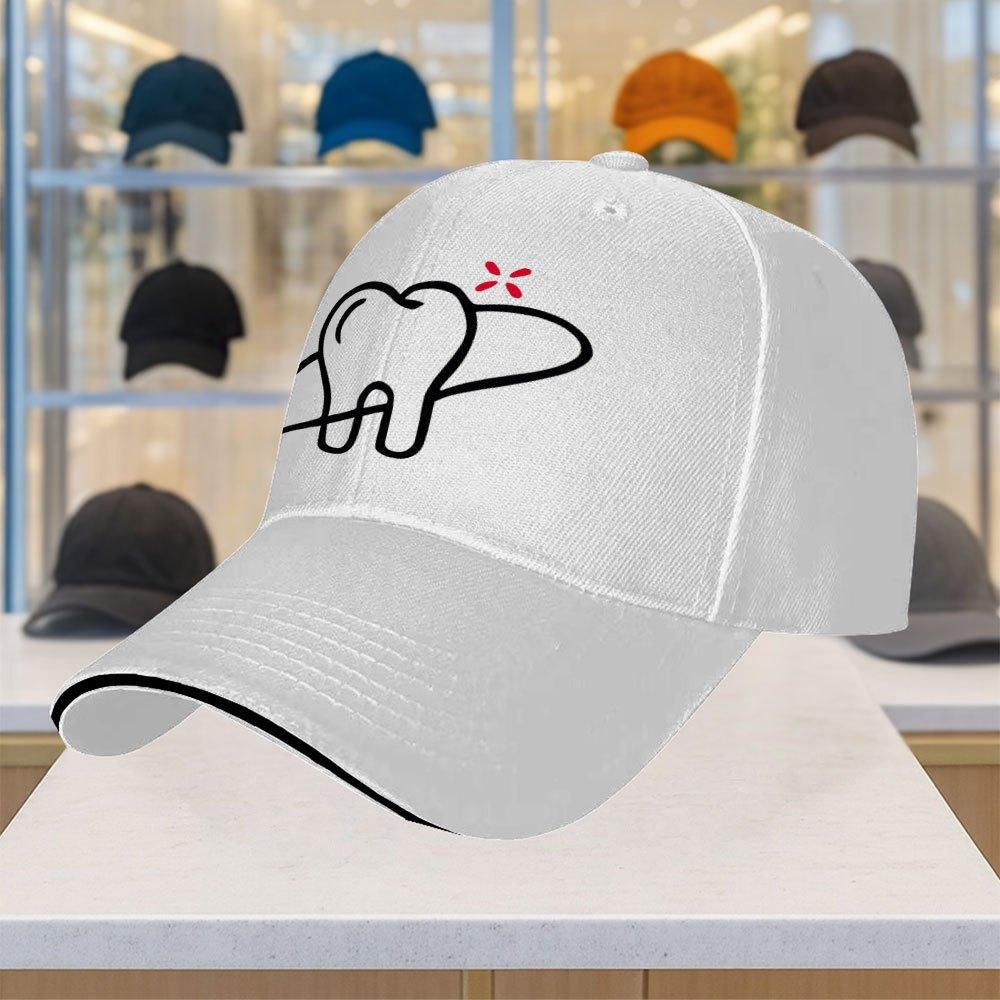 Tooth Pain Relief Dentist Graphic Baseball Cap Polyester Lightweight Adjustable Snapback Hat for Men Women Outdoor