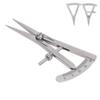 Leather  Leather Tools Marking Gauge DIY Hand Made Leather Art Stainless Steel Adjustable Fine Marking Gauge Wing Divider