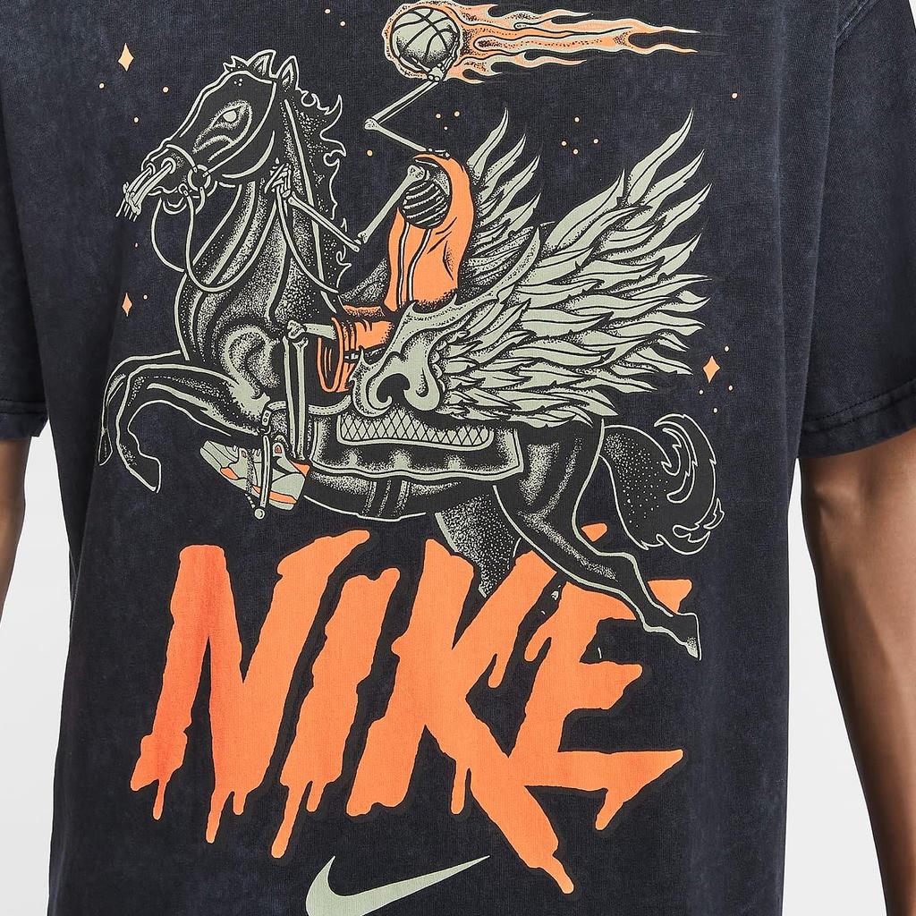 Nike Comfortable Retro Soft Pullover Short Sleeve T-Shirt Men Tops Black HF6200-010