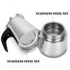 Stainless Steel Coffee Maker Moka Pot Geyser Coffee Makers Coffee Pot Espresso Maker Brewer Latte Coffee Tools Percolator Stove