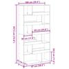 Room Divider Artisan Oak 100 x 33 x 187.5 cm Engineered Wood