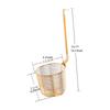 Pasta Strainer Portable Frying Basket Mesh Pasta Basket Noodle Strainer for Straining Kitchen Dumplings Draining Cooking