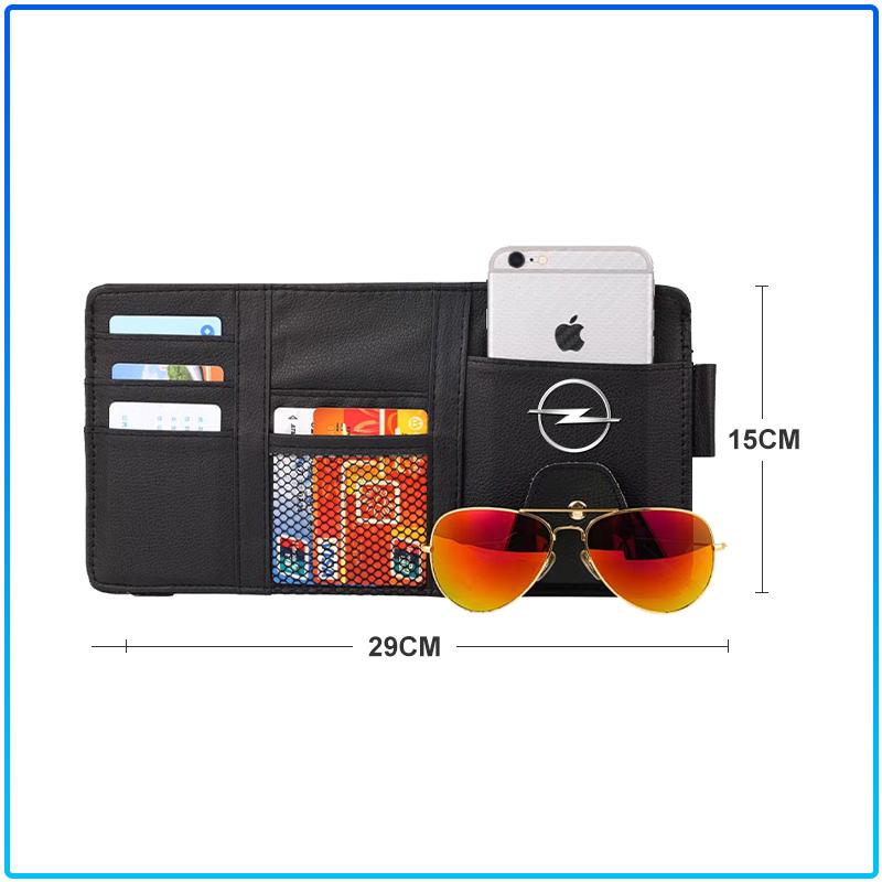 Car Sun Visor Point Type Multi-function Storage Bag For Opel crosa d astra h insignia astra j zafira b mokkaastra vivaro astra g
