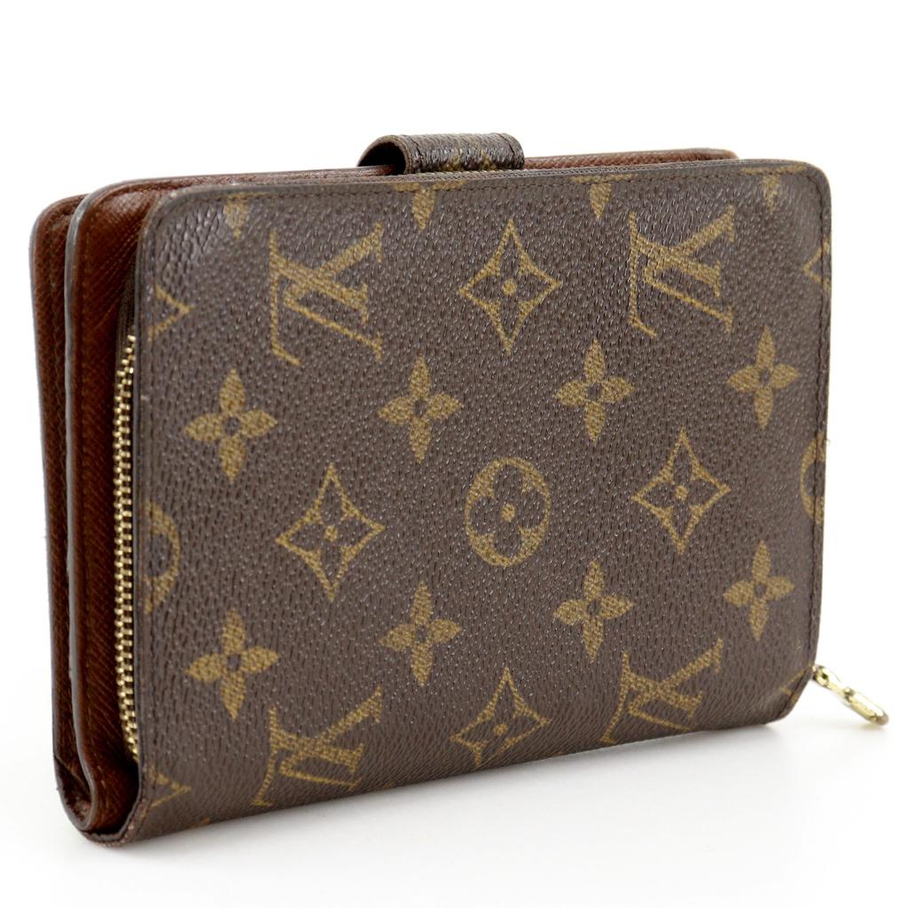 LOUIS VUITTON Porto Papie Zip Bi-Fold Wallet M61207 Brown Monogram canvas Women Used
