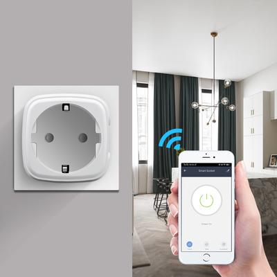 Tuya WIFI Smart Plug Voice Control EU Smart Steckdose Adapter Smart Leben App Outlet Arbeitet Mit Alexa Google Hause