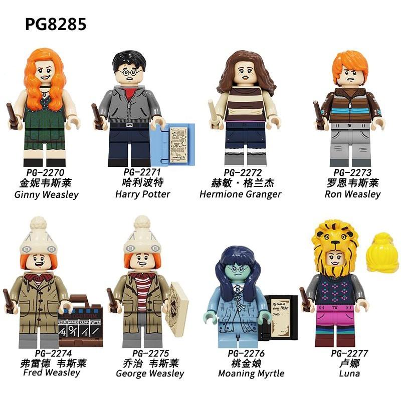 Harry Potter Ron Weasley Hermiona Brumbál Kompatibilní Minifigurky PG8285 8286 Stavební kostky
