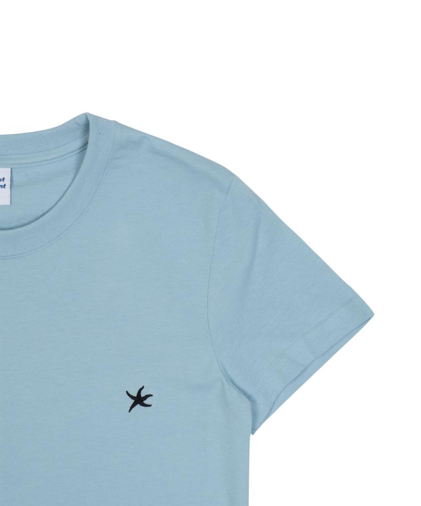 THE COLDEST MOMENT (W) Tcm Mini Logo Crop T (Sky Blue)
