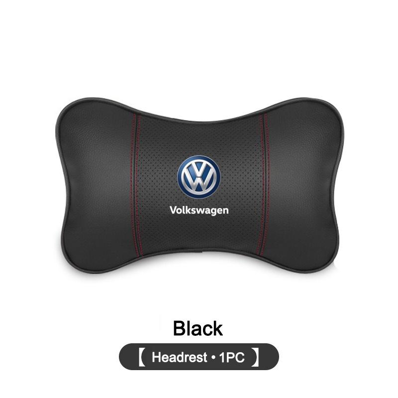 Car Emblems Seat Headrest Neck Pillow Valve Caps For Volkswagen VW Rline R Passat GOLF 6 7 8 GTI POLO Touareg Jetta HVXS-A304