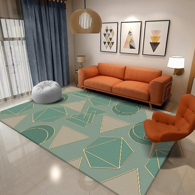Living Room Geometric Carpet Rug Bedroom Bedside Rugs Home Sofa Table Decor Mat