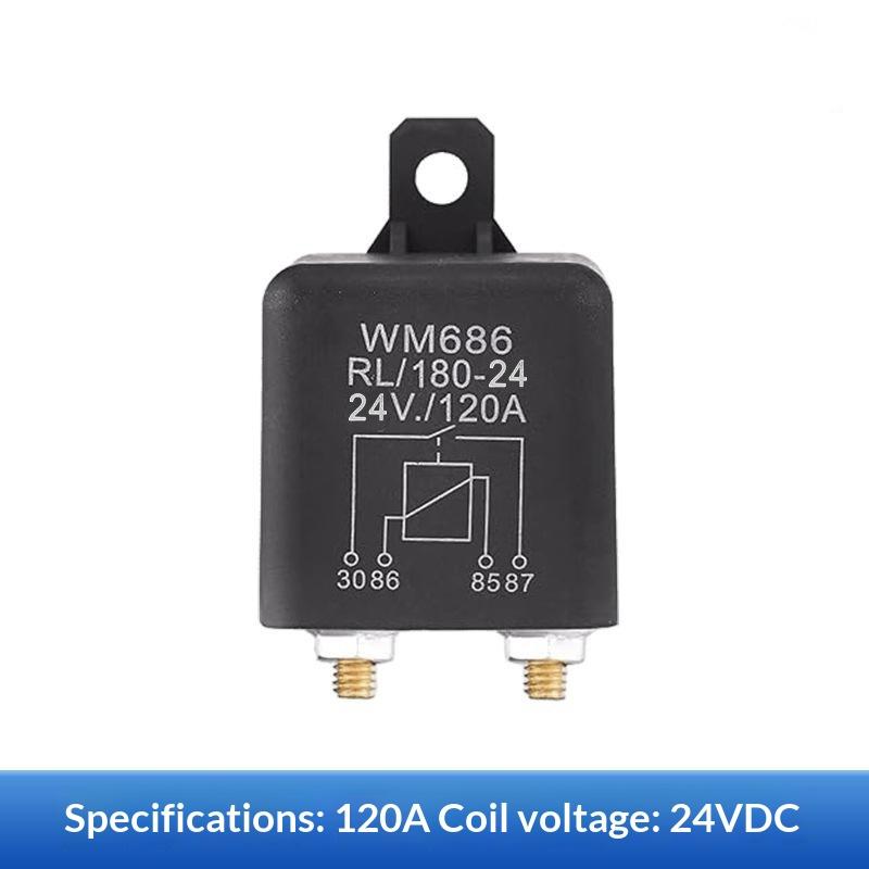 Dc 12V 24V 100A 120A 200A Wm686 Universal Relay 4 Pin Normal Open Car Starter Relay For Battery On/Off Split Charge Relay Switch