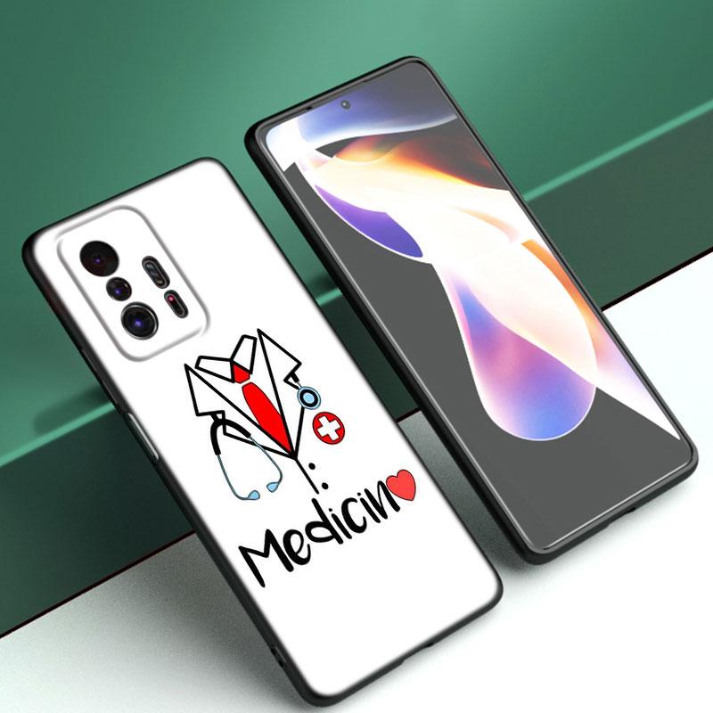 

Чехол для телефона Doctor Nurse Health для Xiaomi Mi A2 8 9 SE Note 10 10T 11 12 Lite 9T 11T 12S 12T Pro A3 6X 12X, мягкий черный чехол из ТПУ Xiaomi 12T Pro 5G