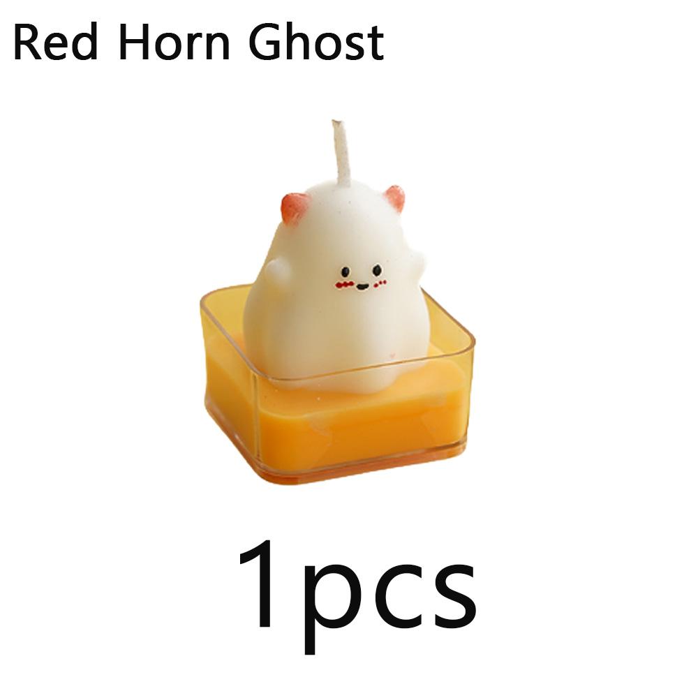 1pcs Halloween Aromatherapy Candles High-End Fragrance Gifts Home Aromatherapy Decoration Pumpkin Ghost Shape Candle Ornament