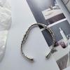 Korean & Japanese Geometric Graffiti Water Drop Bracelet – Retro, Irregular, Hip Hop Style for Women