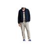 Polo Ralph Lauren Solid Color Single-Breasted Polo Collar Long Sleeve Jacket Men Jackets Navy-Blue MNPOOTW16020835-410