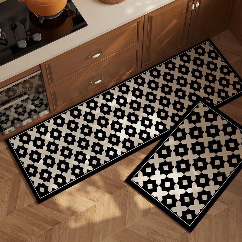 

Коврик для кухонного пола Абсорбирующий диатомовый ил Коврики для ног Нескользящий Маслопоглощающий Ретро ковер Домашний декор Коврики 1pc 50x80cm