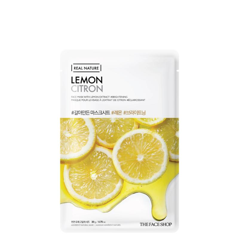 Real Nature Lemon Face Mask Set (10masks)