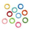 5Pcs Colorful  O Ring Spring Clasp Openable Round Carabiner Keychain Clips Hook Dog Chain DIY Jewelry Buckle Connector