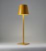 Rechargeable High-Leg Iron Table Lamp - Outdoor Touch-Control, Three-Color USB Light for Restaurants