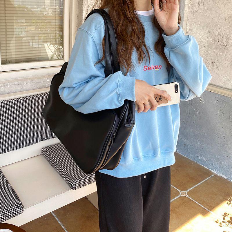Women's Large Capacity Tote Bag for Short Business Trips - Autumn/Winter Shoulder Handbag