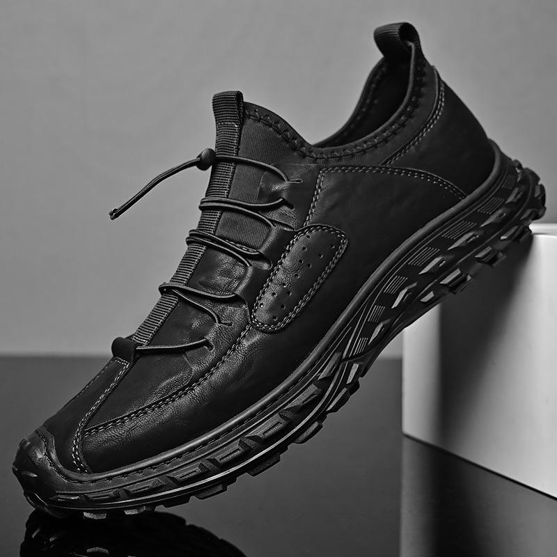 Casual Shoes Men's 2025 Autumn New Fashionable Versatile Non-slip Sports Shoes Men's Breathable One-pedal Soft-soled Tooling Shoes