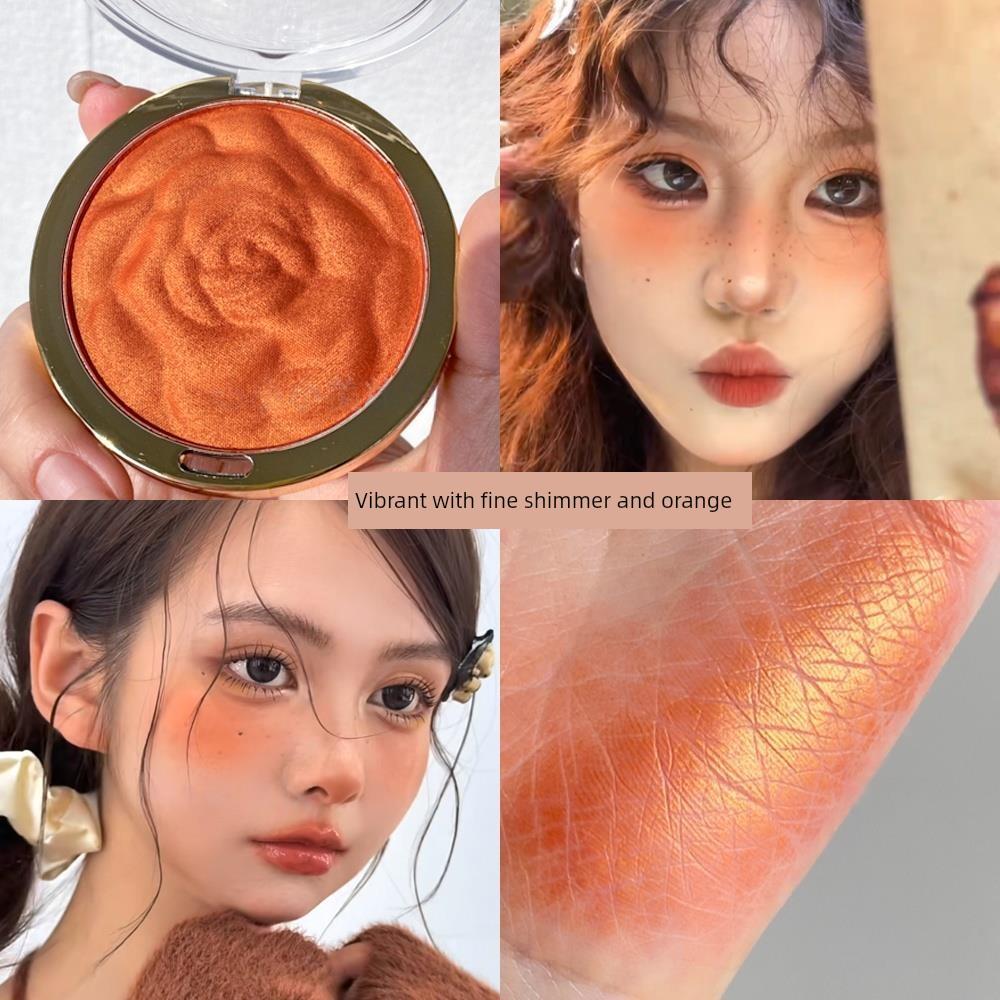 Orange Blush, Orange-Red Vibrant Sun-Kissed Color, Orange with Micro-Shimmer, High-Gloss Milk Tea, Apricot Pink, Natural Nude Makeup, Taj Mahal