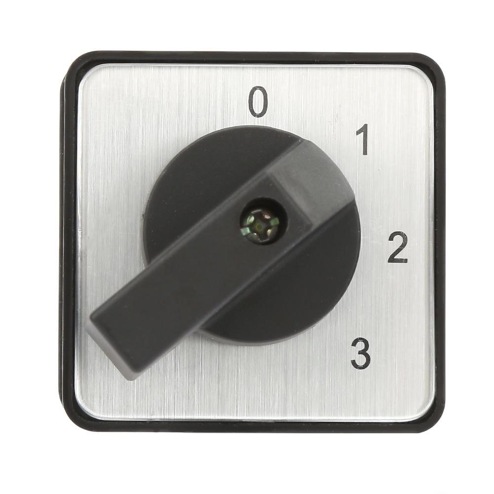 660V 20A 4-Position 2 Pole Rotary Selector  Rotary Cam Changeover Switch