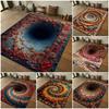 Optical Illusion Tunnel Print Rug Hypnotic Vortex Area Carpet for Living Room Bedroom Non-Slip Rugs Kitchen Table Floor Mat
