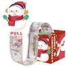 Cartoon Snowman Pattern Red Gift Box Christmas Decoration Atmosphere Prop