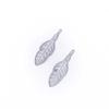 Surgical Steel Leaf Feather Pendant Accessory