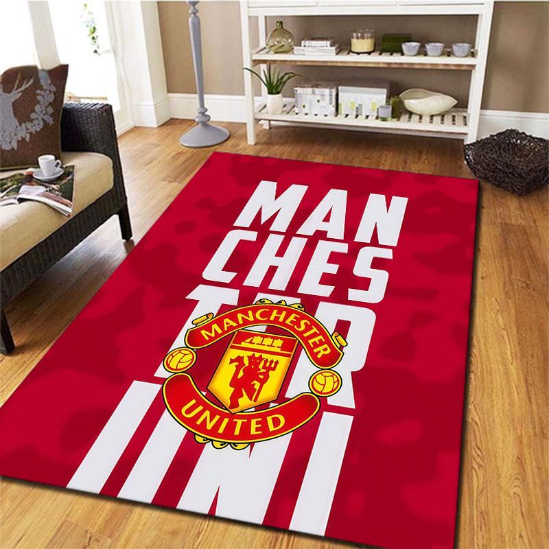 Manchester United F Carpet Rug for Living Room Bedroom Home Sofa Decoration,Kids play Non-slip Floor Mat