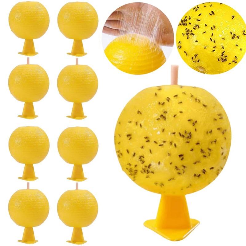7pcs Non-Toxic Glue Stick Fruit Flavor Trap Fly Trap Indoor Kitchen Insect Trap Ball Orchard Supermarket Mosquito Collector