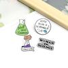 Cartoon Creative Unique Chemistry Experiment Beaker Alloy Badge Brooch For Men Women And