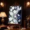 Pearl Painting Kit White Lily Frameless Handicraft DIY Bedroom Decoration Living Room Wall Art Room Decoration Art Craft Decoration