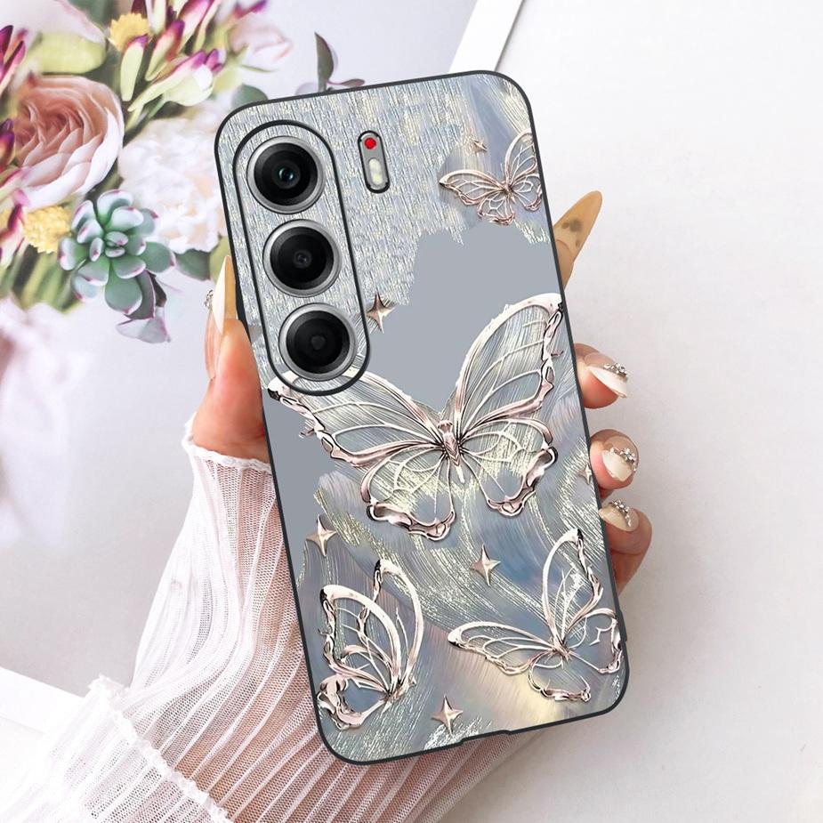 For Tecno Camon 40 Pro 5G CM7 Case Luxury Butterfly Painted Cover Soft TPU Phone Case For Tecno Camon 40 Camon40 Pro 4G CM6 Bags