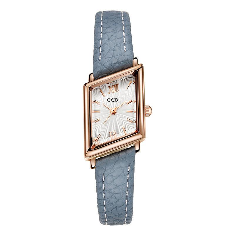Retro Geordi Quartz Watch For Women With Water Resistance And Diamondshaped Dial