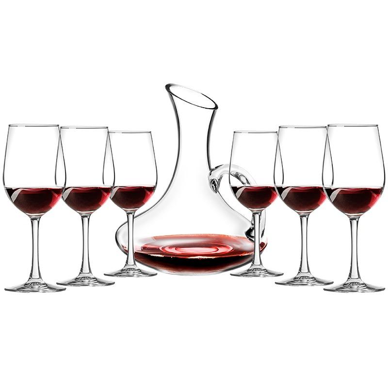 Glasses Set Household Wine Decanter Wine Glasses Luxurious European-Style Glass Wine Goblet Red Wine