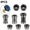 6/8ks 6mm 6.11mm 8mm Kleština Frézky Adaptér Kleštinový Sklíčidlo Pro Gravírovací Ořezávací Stroj Příslušenství Elektrické Frézky